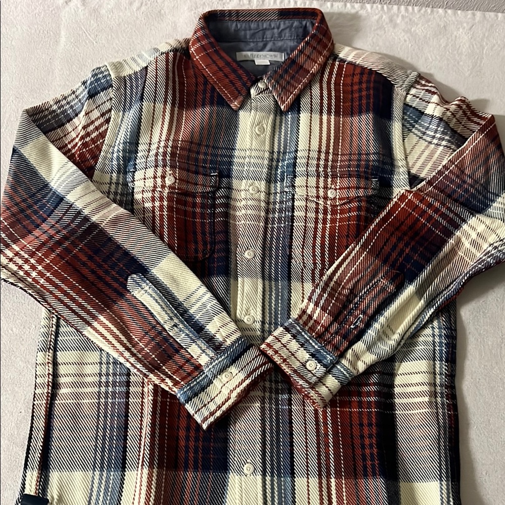 Outerknown Blanket Shirt Henna Rouge Plaid